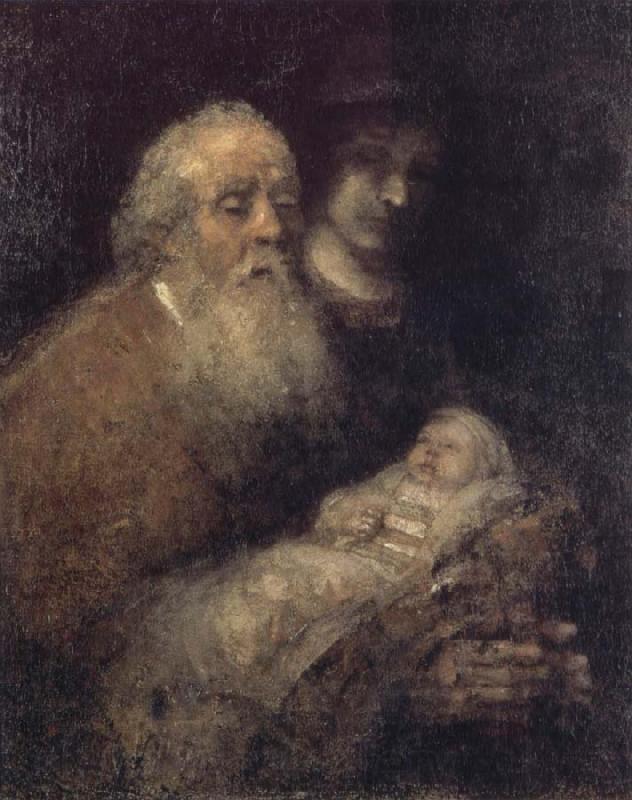 REMBRANDT Harmenszoon van Rijn Simeon with the Christ Child in the Temple